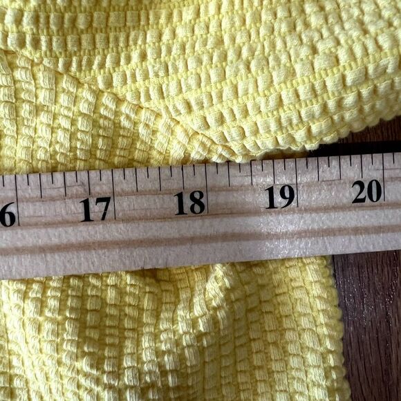 Loft Tie Front Medium Yellow - Picture 3 of 4